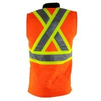Tough Duck Safety Quilted Safety Vest Additional Angle