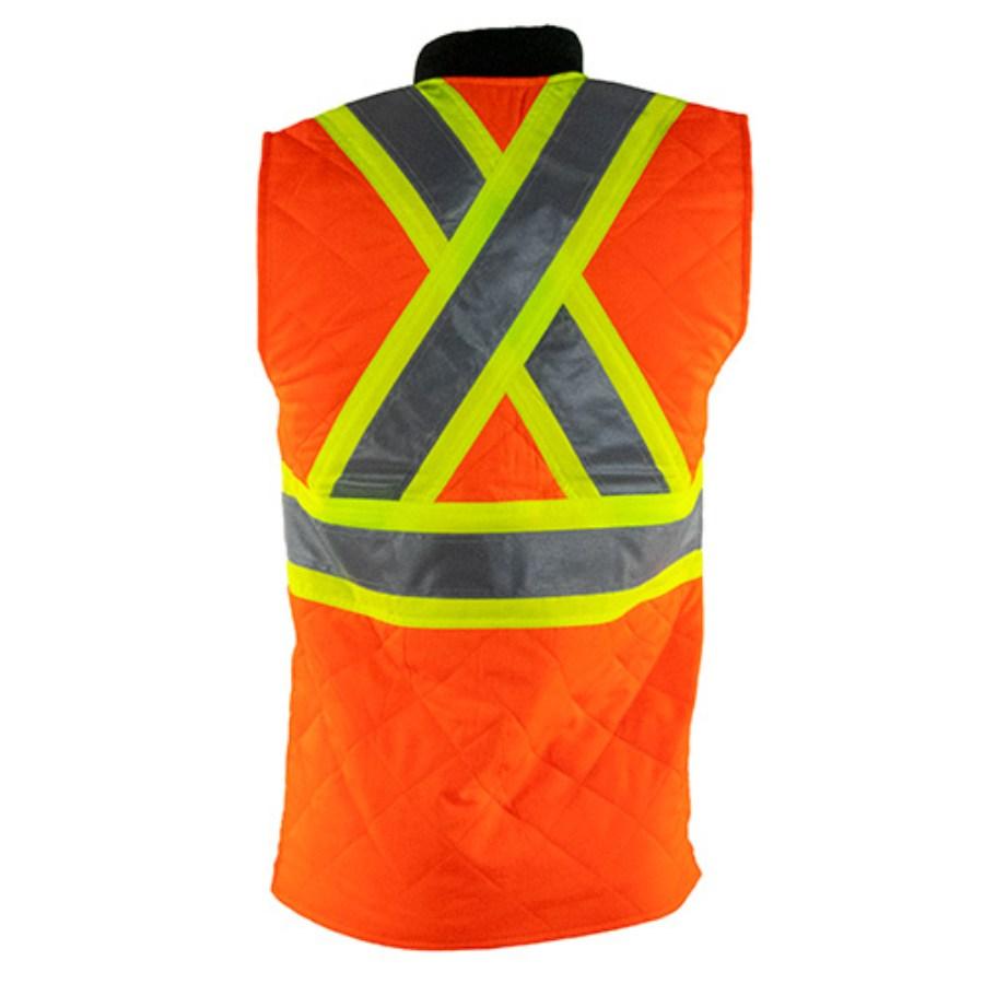 Tough Duck Safety Quilted Safety Vest Additional Angle