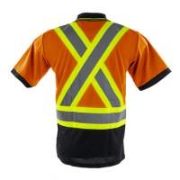Tough Duck Safety Short Sleeve Polo Shirt Feature Close-up