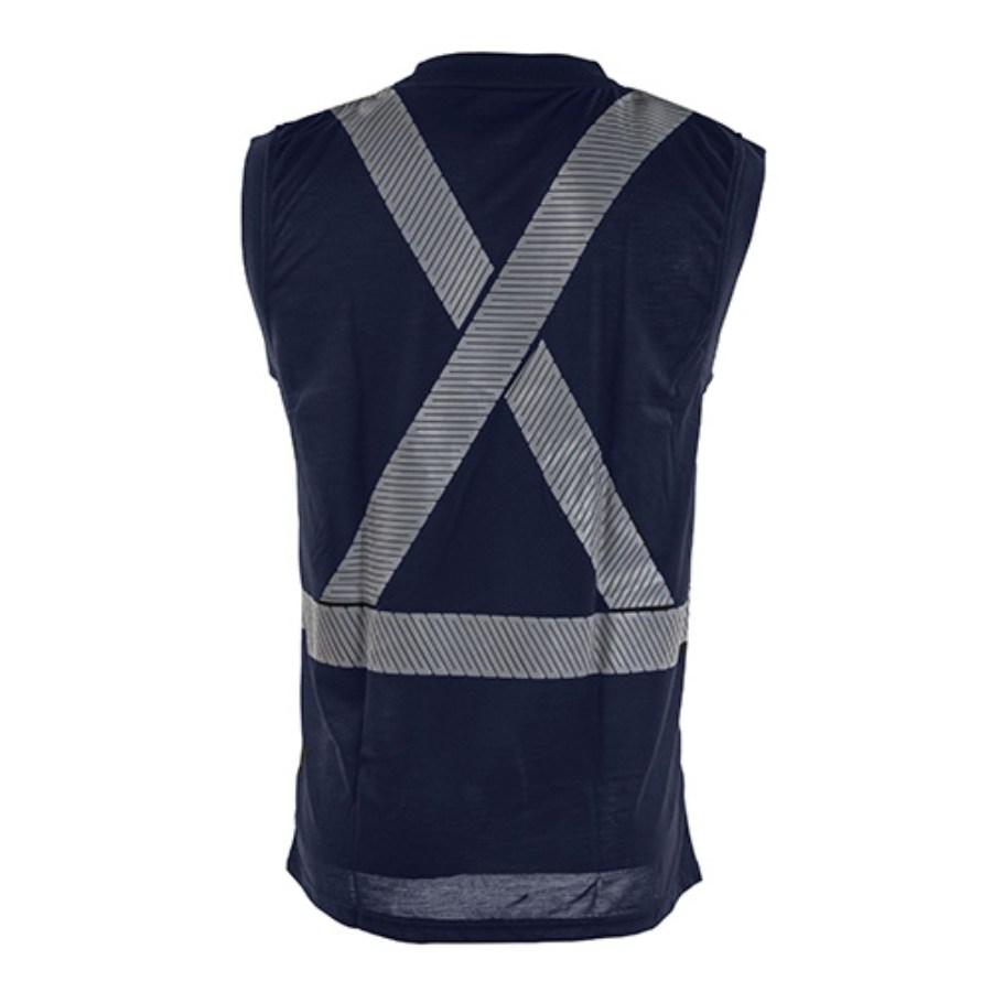 Tough Duck Safety Sleeveless Safety T-Shirt Perspective View
