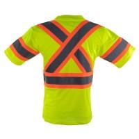 Tough Duck Safety Short Sleeve Safety T-Shirt Close Up Detail