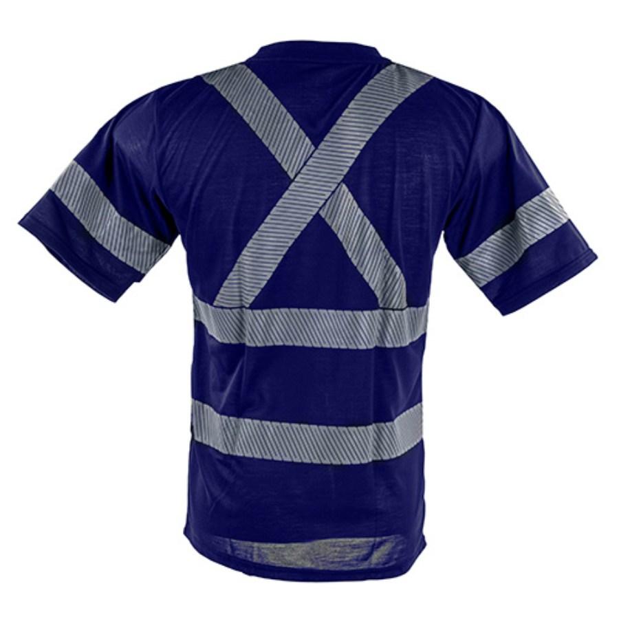 Tough Duck Safety Short Sleeve Safety Segmented Stripes T-Shirt Additional view
