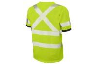 Tough Duck Safety Short Sleeve Safety Segmented Stripes T-Shirt Additional Angle