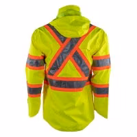Tough Duck Safety Heavy Rain Jacket Alternate View