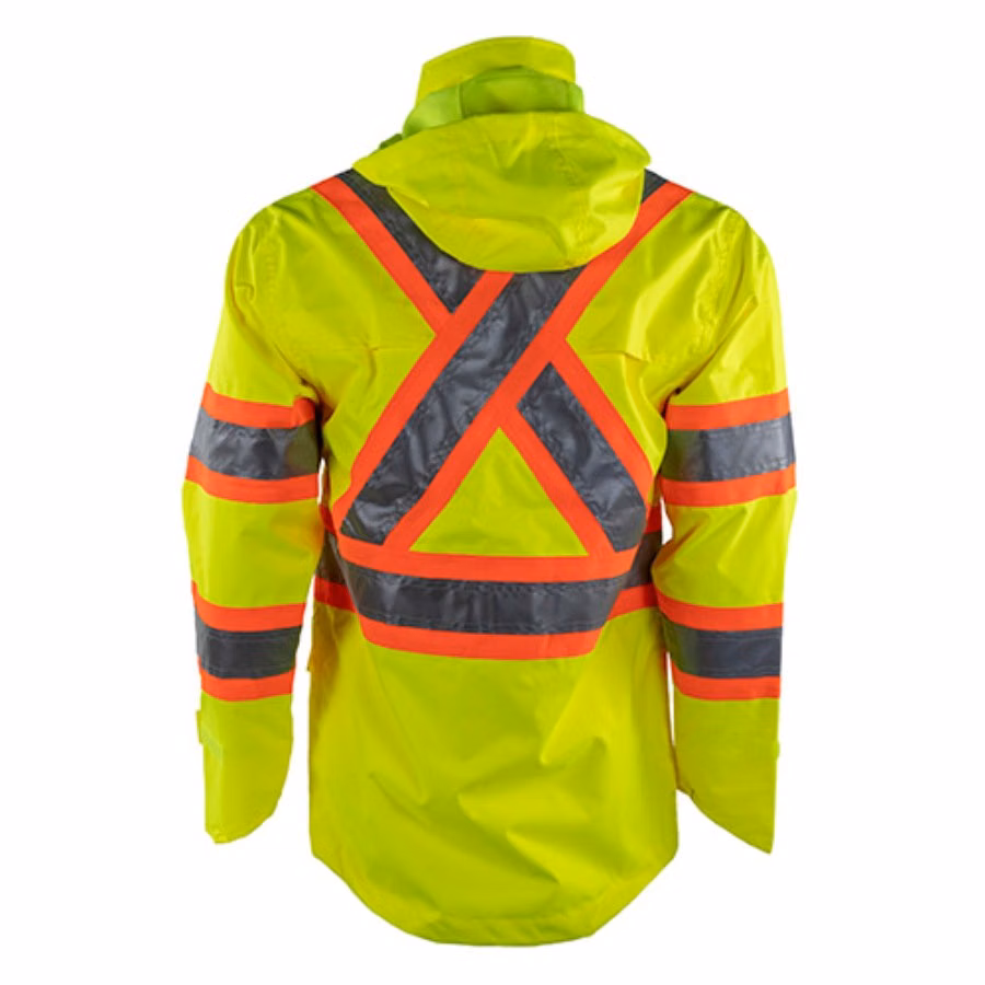 Tough Duck Safety Heavy Rain Jacket Alternate View
