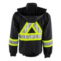 Tough Duck Safety Unlined Full-Zip Hooded Sweatshirt Alternate View