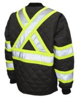Tough Duck Safety Quilted Safety Jacket Feature Close-up