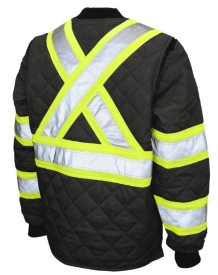 Tough Duck Safety Quilted Safety Jacket Feature Close-up