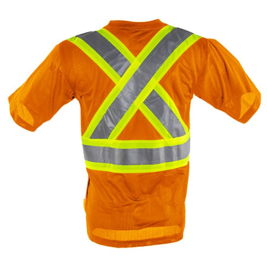 Tough Duck Safety Short Sleeve Safety T-Shirt w/ Pocket Feature Close-up