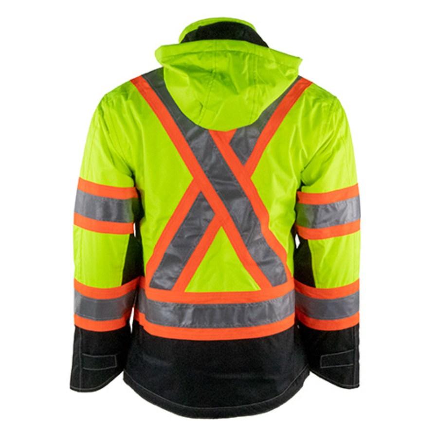 Tough Duck Safety Waterproof/Breathable Midweight Fleece Lined Jacket Feature Close-up