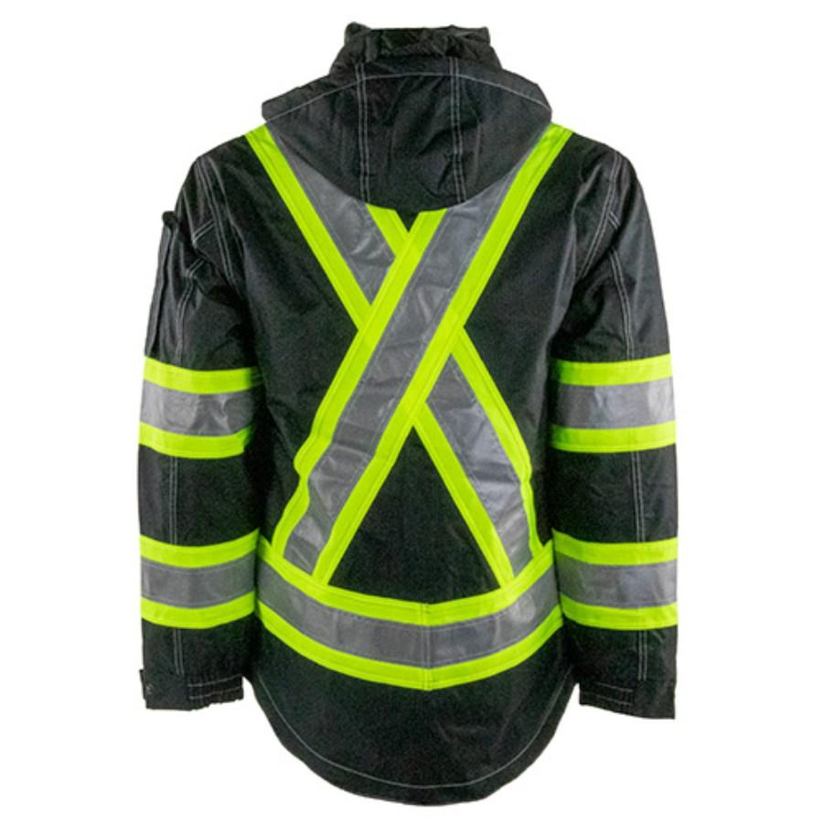 Tough Duck Safety Waterproof/Breathable 4-In-1 Ripstop Jacket Perspective View