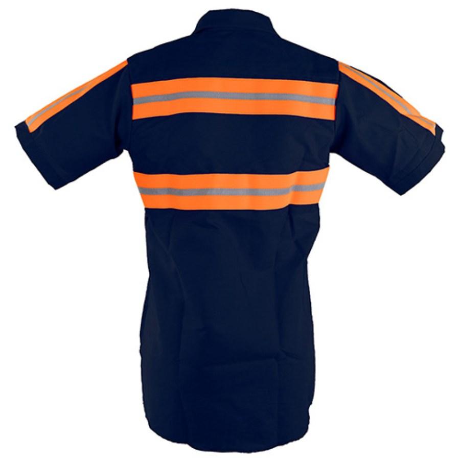 Red Kap Enhanced Visibility Short Sleeve Work Shirt Alternate View