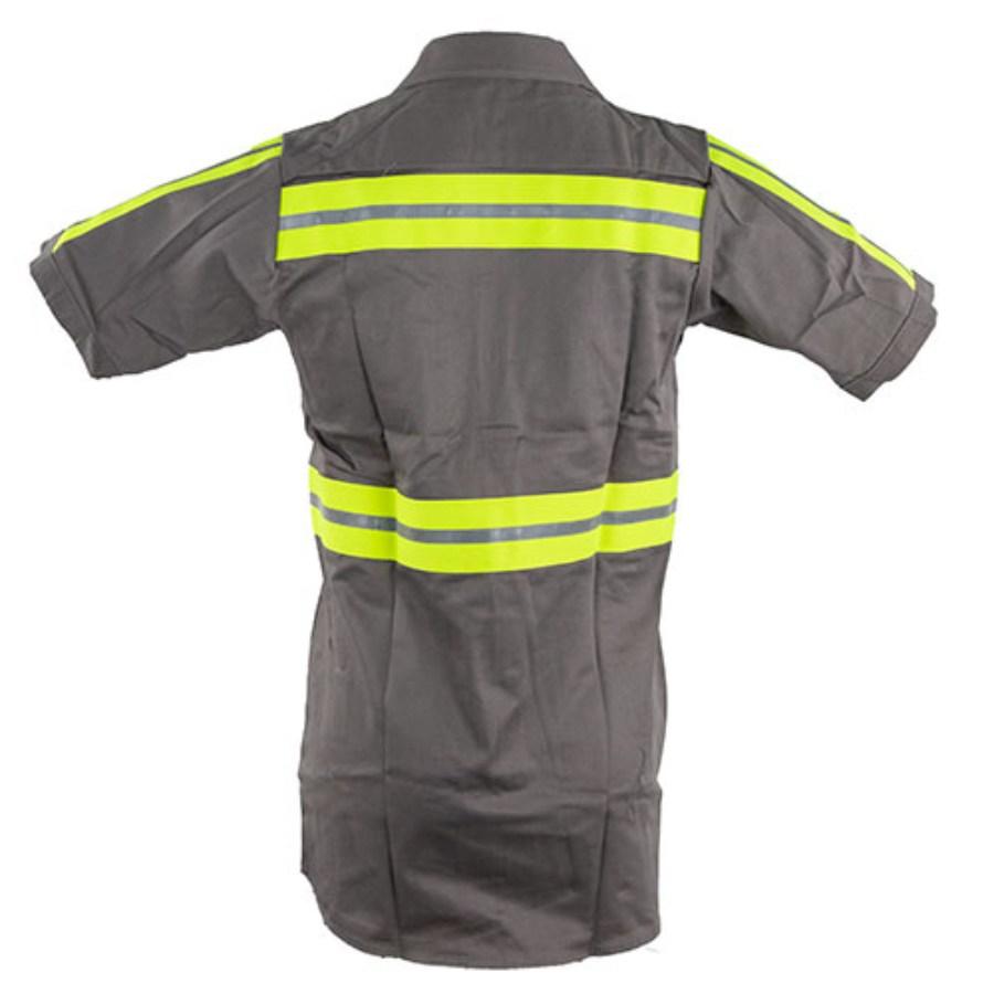 Red Kap Enhanced Visibility Short Sleeve Cotton Work Shirt Perspective View