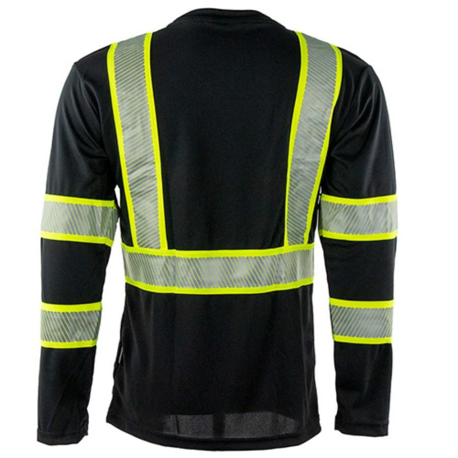 Portwest Iona Plus Black Long Sleeve T-Shirt Alternate View