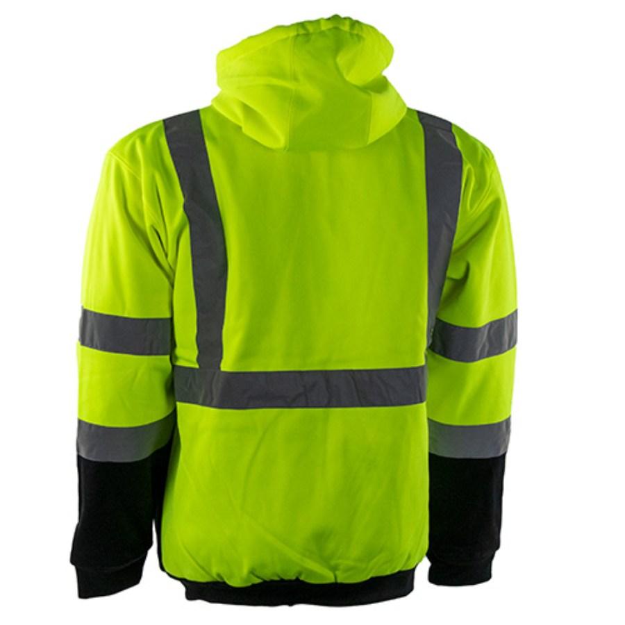 Utility Pro Class 3 Full-Zip Hooded Sweatshirt Feature Close-up