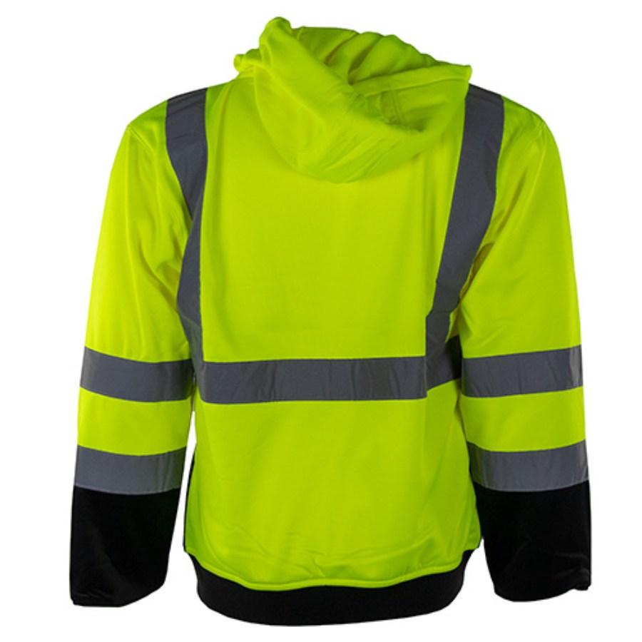 Kishigo Class 3 Full-Zip Hooded Sweatshirt Perspective View