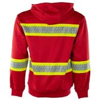 Kishigo Enhanced Visibility Heavyweight Full-Zip Hooded Sweatshirt Additional Angle