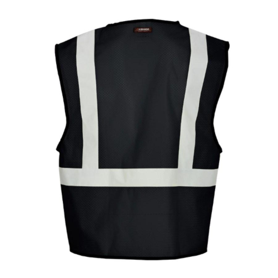 Kishigo Economy Enhanced Visibility Single Pocket Mesh Vest Feature Close-up