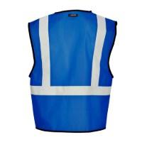 Kishigo Economy Enhanced Visibility Single Pocket Mesh Vest Close Up Detail