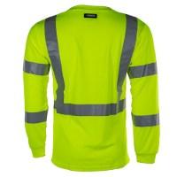 Kishigo Economy Class 3 Long Sleeve T-Shirt Feature Close-up