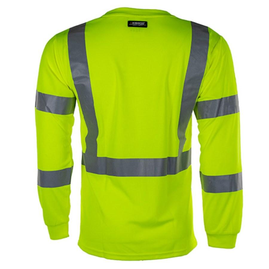 Kishigo Economy Class 3 Long Sleeve T-Shirt Feature Close-up