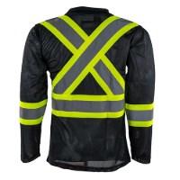 Tough Duck Safety Long Sleeve Mesh Safety T-Shirt Perspective View