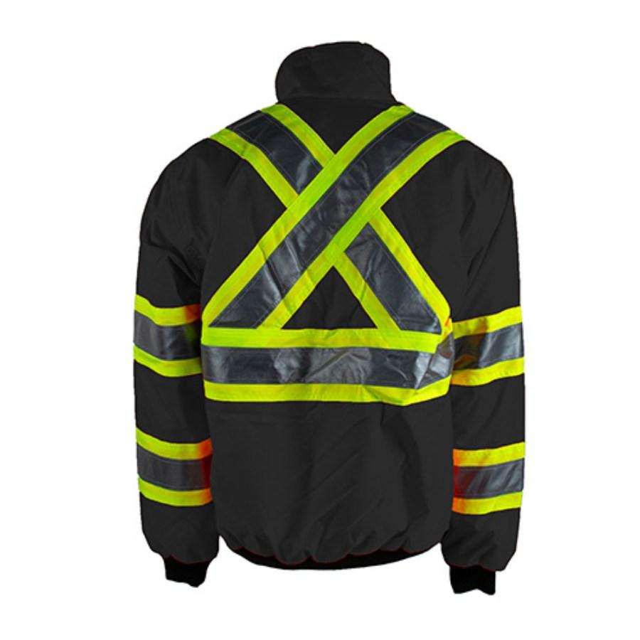 Tough Duck Safety Sherpa Lined Safety Bomber Perspective View