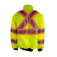 Tough Duck Safety Sherpa Lined Safety Bomber Feature Close-up