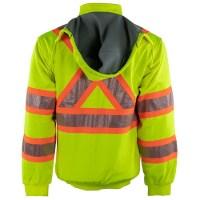Tough Duck Safety Thermal Lined Safety Zip-Up Hoodie Additional Angle