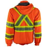 Tough Duck Safety Thermal Lined Safety Zip-Up Hoodie Alternate View