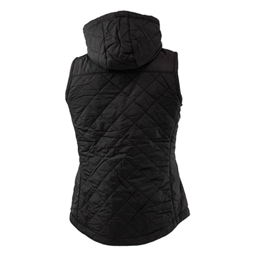 Tough Duck Women's Quilted Sherpa Lined Vest Feature Close-up