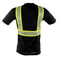 Portwest Iona Plus Black Short Sleeve T-Shirt Additional Angle