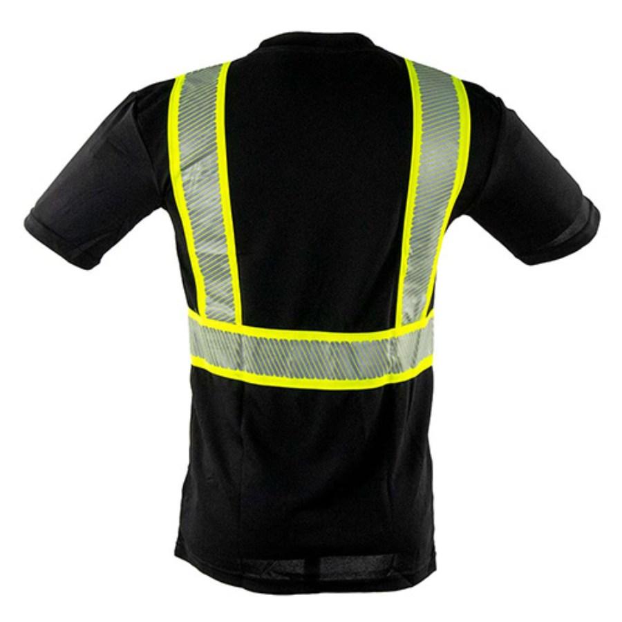 Portwest Iona Plus Black Short Sleeve T-Shirt Additional Angle