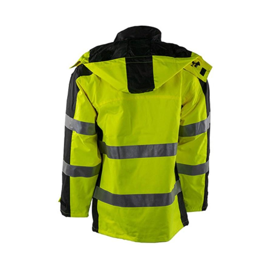 OccuNomix Premium Class 3 Breathable Rain Jacket Feature Close-up