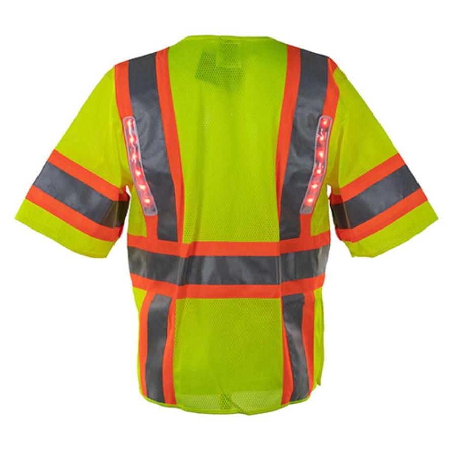 NiteBeams Hi-Vis 5 Point Breakaway Class 3 LED Vest Close Up Detail