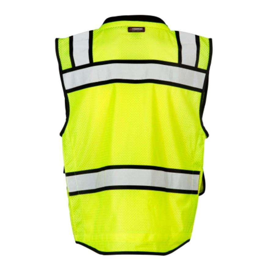 Kishigo Class 2 High Performance Surveyors Zipper Vest Close Up Detail