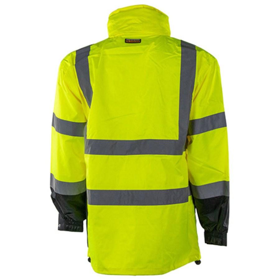 Kishigo Storm Cover Class 3 Rain Jacket Perspective View