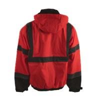 Kishigo Ripstop Class 3 Bomber Jacket Close Up Detail