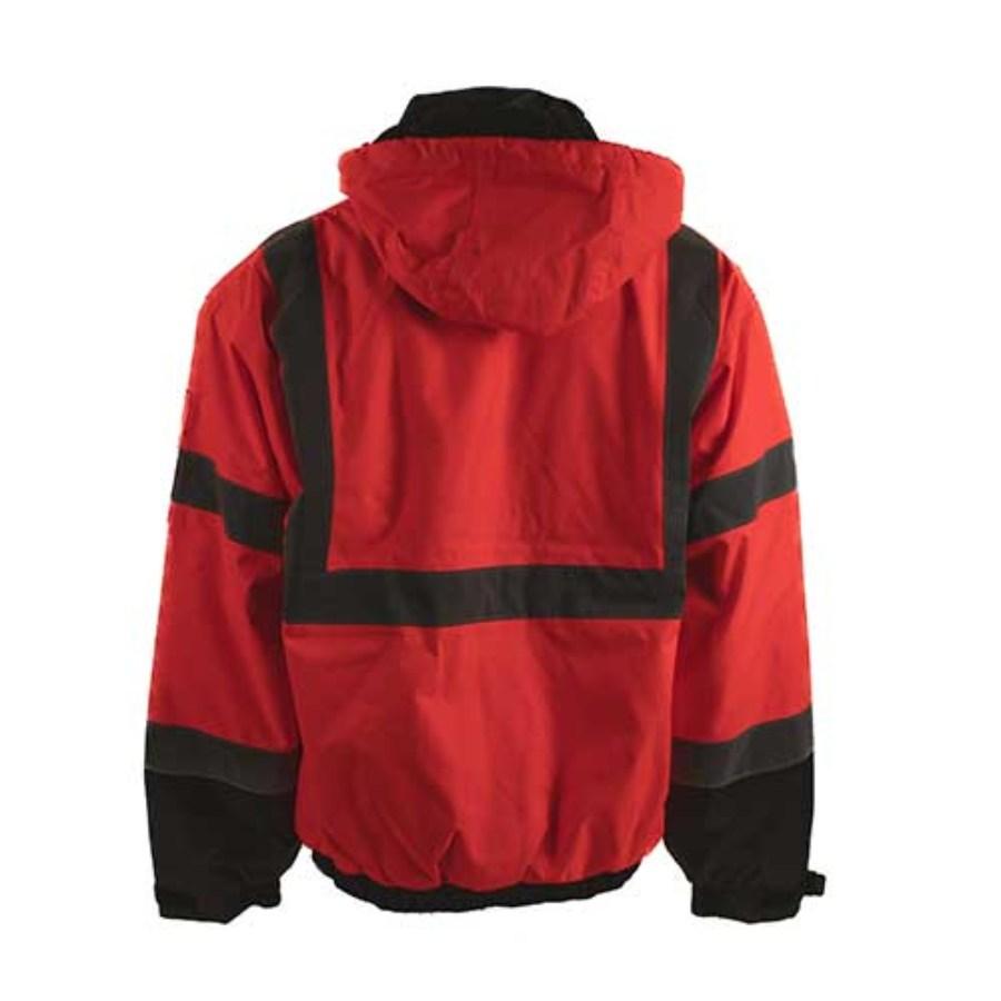 Kishigo Ripstop Class 3 Bomber Jacket Close Up Detail