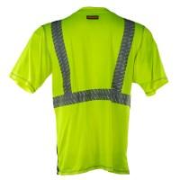 Kishigo Premium Brilliant Series High Performance Class 2 T-Shirt Close Up Detail