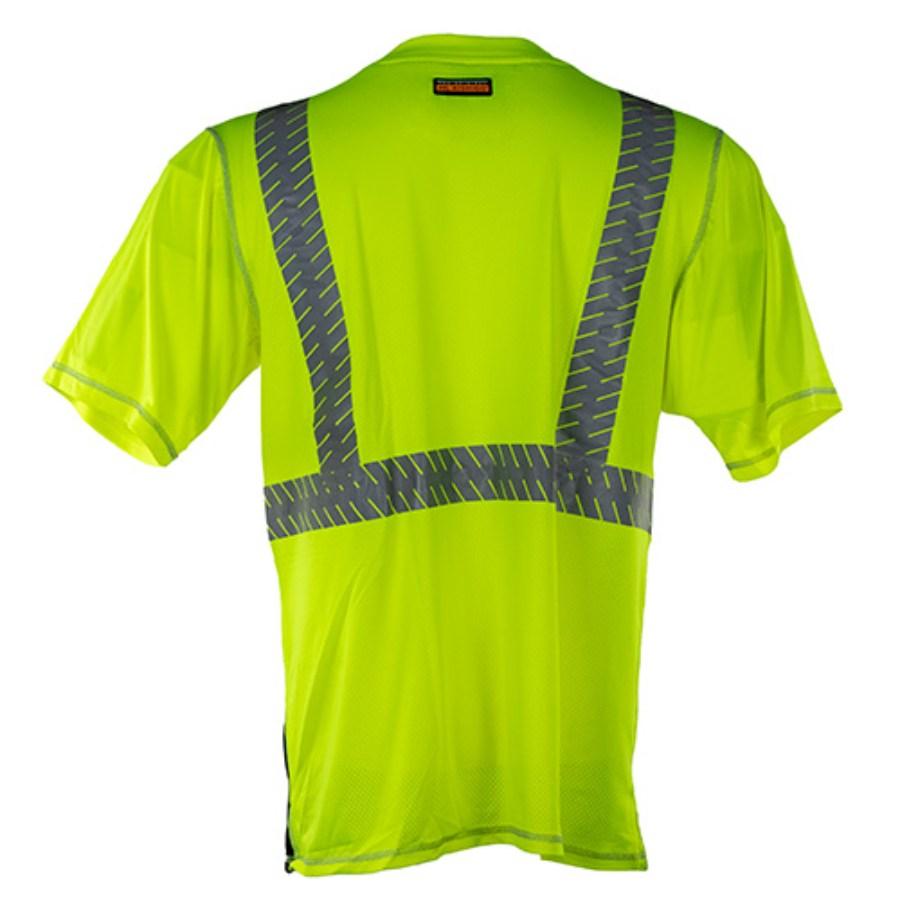 Kishigo Premium Brilliant Series High Performance Class 2 T-Shirt Close Up Detail