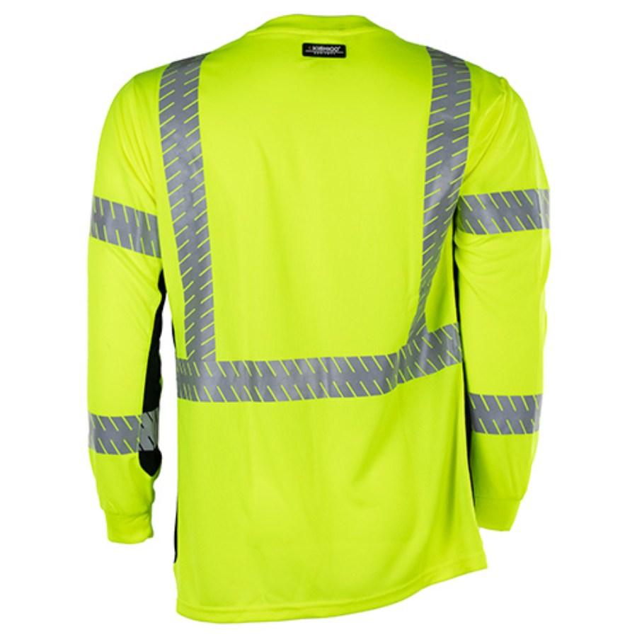 Kishigo Black Series Class 3 Long Sleeve T-Shirt Alternate View