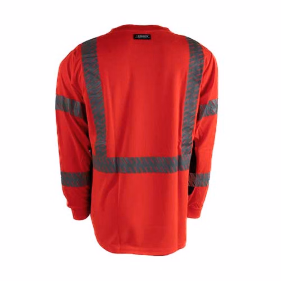 Kishigo Black Series Class 3 Long Sleeve T-Shirt Feature Close-up