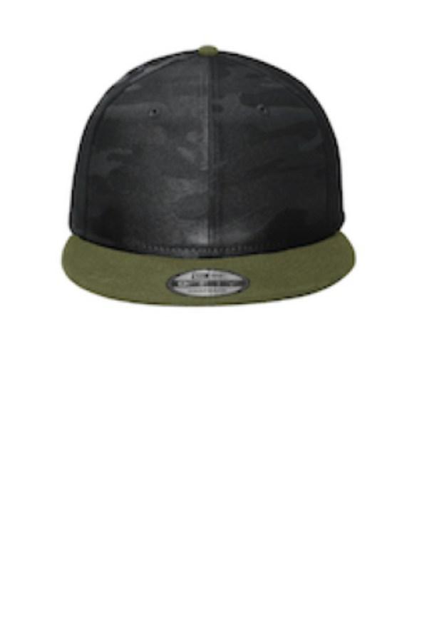 New Era Camo Flat Bill Snapback Cap Alternate View