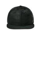 New Era Camo Flat Bill Snapback Cap Close Up Detail