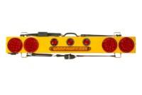 Picture of Towmate Lithium Wireless Tow Light with Safety Strip, Carbon Fiber, 7-Way Transmitter