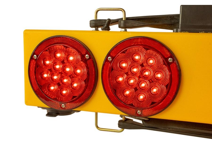 Picture of Towmate Lithium Wireless Tow Light with Safety Strip, Carbon Fiber, 7-Way Transmitter