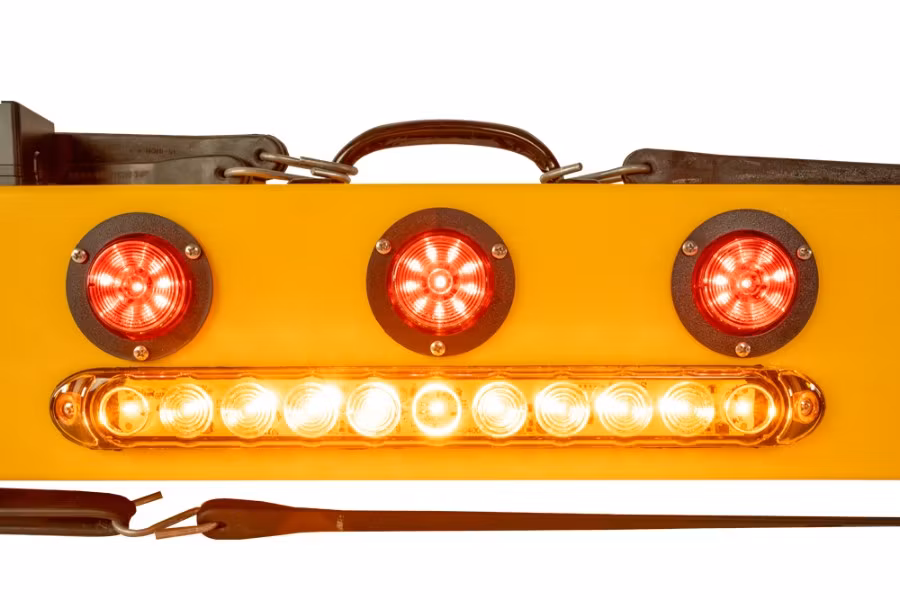 Picture of Towmate Lithium Wireless Tow Light with Safety Strip, Carbon Fiber, 7-Way Transmitter