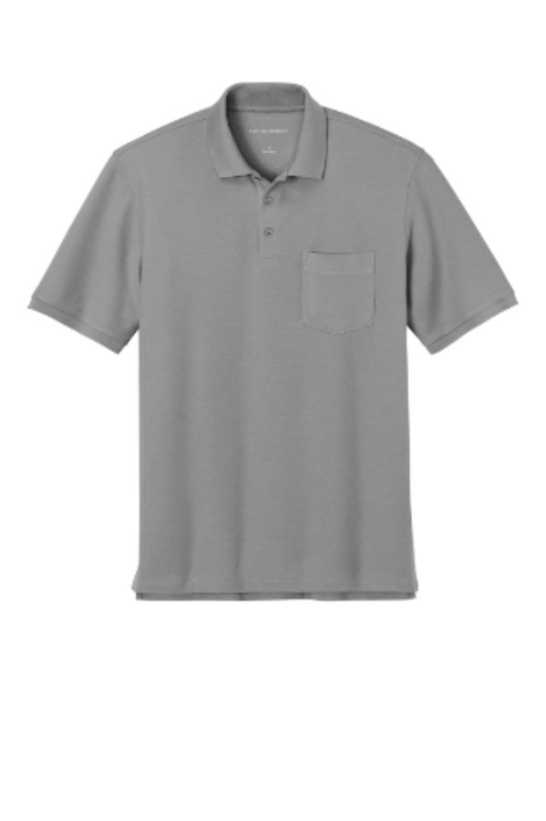 Port Authority Tall Wearever Signature Pique Pocket Polo Perspective View