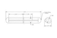 Picture of Buyers Stainless Steel Weld on Bullet Hinge .77in x 3.94in